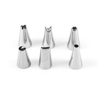 Offre Spéciale Multifonctionnel 6 pièces douilles inox Gâteau Décoration Jeu D'embouts