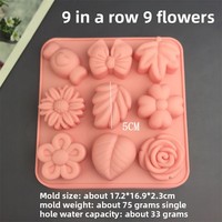 Moule en silicone DIY en forme de citrouille, feuille d'érable, bonbon ou fleur pour gelée, mousse, gâteau, savon, pudding parfumé, emballé individuellement