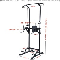 Barres parallèles et barre horizontale multifonctionnelles pour la maison, équipement de fitness, rack d'entraînement de force pour usage domestique