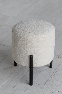 Sedia da salotto con sgabelli rotondi in acciaio minimalista in tessuto stile <span class=keywords><strong>arte</strong></span> e artigianato - Product Image 4