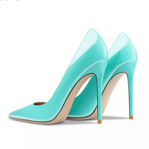 Moda nuova punta a punta elegante luce blu <span class=keywords><strong>tacchi</strong></span> alti per le donne primavera autunno Stiletto per le scarpe da sposa décolleté - Product Image 3