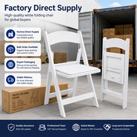 Chaise pliante en résine blanche légère pour extérieur, 1000 lb, idéale pour banquets et mariages, à prix abordable