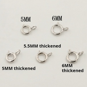 Chất lượng cao 925 <span class=keywords><strong>Sterling</strong></span> Bạ<span class=keywords><strong>c</strong></span> Vòng Đeo Tay Vòng <span class=keywords><strong>c</strong></span>ổ mùa xuân Vòng Clasp bán buôn đối với trang sứ<span class=keywords><strong>c</strong></span> làm phụ kiện - Product Image 4