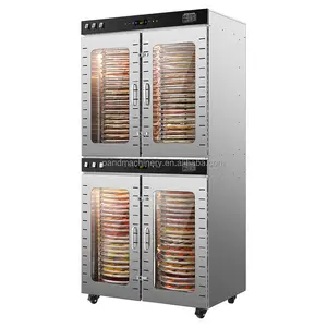 80 Trays Roterende Type Grote Capaciteit Commercieel Voedsel Citroen Fruit Dehydrator