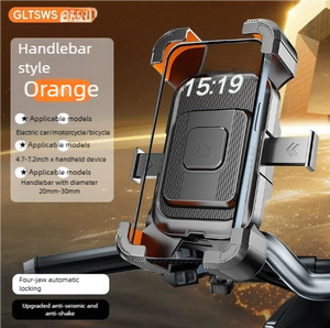 Support de téléphone universel robuste et antichoc 360 °   Support de téléphone rotatif pour vélo et moto pour écrans de 5 à 7,2 pouces - Product Image 4