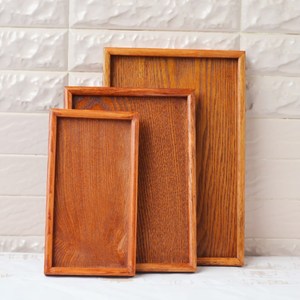 Großhandel Vintage Kaffee Tee Tisch Serviert ablett Biologisch abbaubares Rechteck Holzplatte Tablett im europäischen Stil - Product Image 6