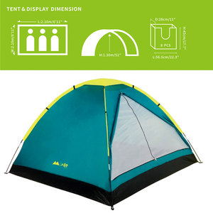Gran oferta automática Pop-Up Glamping Camping tienda al aire libre a prueba de viento 68085 diseño de un dormitorio equipo fácil de usar para exteriores - Product Image 4