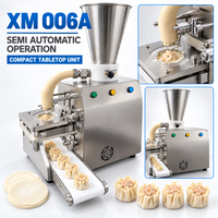 Machine semi-automatique à siomai, shumai, baozi et pains, à ouverture supérieure, pour la préparation et le remplissage, pour restaurants, traiteurs et usines alimentaires