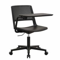 Silla de Oficina Ergonómica con Soporte Lumbar, Giratoria, con Ruedas, de Plástico, para Computadora, Cómoda para el Hogar, Oficina, Escuela y Conferencias