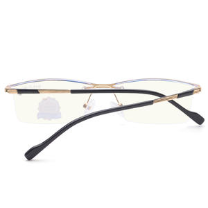 เกรย์แจ็คแว่นอ่านหนังสือกรอบโลหะสีเทา เลนส์ป้องกันแสงสีฟ้าสีแดง สำหรับทุกเพศ 5101 - Product Image 2