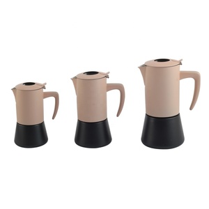 Máquina de café italiana de acero inoxidable 4Cup 6,8 oz Induction Moka Pot, Stove Espresso Maker - Product Image 1