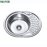 Nouvelle Évier de Cuisine NISKO 2026 en Acier Inoxydable à Double Bac avec Égouttoir – Évier de Cuisine Moderne