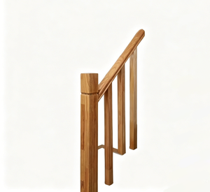 Natural Wood Grain Non-Toxic Wooden Stair <b>Support</b> Post Guardrail Pillar Stable Structure for Villa Indoor Stair Decoration - Product Image 1