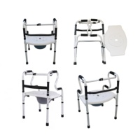 Vente en gros de aides à la marche médicales pliantes en alliage d'aluminium léger de haute qualité pour adultes, personnes âgées, personnes handicapées, réadaptation