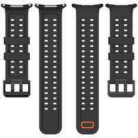 Bracelet de remplacement en acier inoxydable avec boucle Ocean pour Samsung Galaxy Watch Ultra 2 47 mm, bracelet de montre sport en silicone