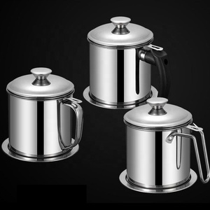 Filtro separador de aceite para freír en la cocina, recipiente de grasa para Bacon, olla de aceite de acero inoxidable con malla fina - Product Image 6
