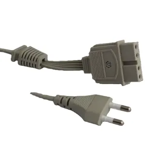 Korea KC approval 2pin ac power cord plug for electric blanket