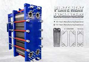 Industrial Grade aço inoxidável 304/316 água para água trocador de calor com design compacto para aquecimento e resfriamento - Product Image 5