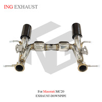 Système d'échappement Valvetronic en titane, poli miroir, bleu brûlé, échappement de performance pour Maserati MC20