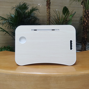 Escritorio para ordenador portátil con portavasos y ranura, adecuado para bandeja de desayuno, escritorio de escritura, mesa de dibujo - Product Image 3
