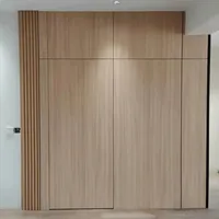 Porte invisible sans cadre au design japonais moderne, système de porte à panneau plat minimaliste en HDF insonorisé pour salle de bain et appartement