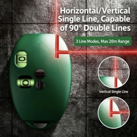 Niveau laser infrarouge, outil de marquage de lignes de décoration haute intensité, instrument laser horizontal professionnel de haute précision
