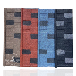 Vật liệu xây dựng Nam Phi đầy màu sắc lợp Harvey gạch 0.4mm Độ dày đá tráng nhôm kẽm kim loại tấm lợp - Product Image 4