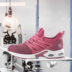 Chaussures de sécurité légères anti-vibration CGLX certifiées CE, unisexe, roses, anti-écrasement, embout en acier, pour usine, été et printemps - Product Image 3