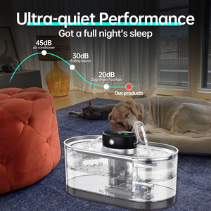 JiaBei 3.5L Stainless Steel Cat <b>Water</b> Fountain Wireless Smart Rechargeable Pet <b>Water</b> <b>Dispenser</b> Wholesale - Product Image 5