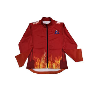 Personalizado de alta calidad sublimación zip manga larga sudaderas con capucha chaqueta - Product Image 5