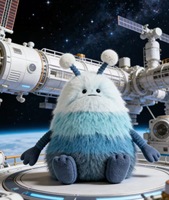 Poupée en peluche JC Doll Zumbi l'Alien Bleu, petit monstre mignon, jouet réconfortant 20-30cm