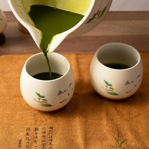 Marce Perfect Bamboo Matcha Whisk Set 7PC Cream Tea Incluye Matcha Bowl con Spout Sifter Holder Scoop-para juegos de café y té - Product Image 2