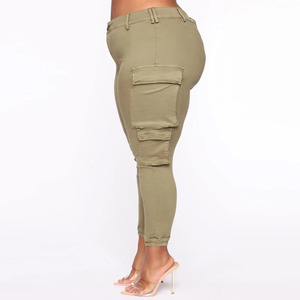 Meilleur fabricant de pantalons cargo respirants pour femmes à bas prix, pantalon cargo ample de haute qualité pour femmes, pantalon cargo taille haute tendance - Product Image 3