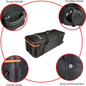 Maleta con Ruedas para Equipo <span class=keywords><strong>de</strong></span> <span class=keywords><strong>Estudio</strong></span> Magicline, 39.4"X14.6"X13", Bolsa <span class=keywords><strong>de</strong></span> Transporte para Cámara con Ruedas para <span class=keywords><strong>Estudio</strong></span> <span class=keywords><strong>de</strong></span> Fotografía <span class=keywords><strong>y</strong></span> <span class=keywords><strong>Video</strong></span> - Product Image 3