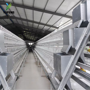 Cage à poulets de type A pour poules pondeuses avec <span class=keywords><strong>mangeoire</strong></span> en PVC et tuyau d'eau, résistante à la pression et à la chaleur - Product Image 5