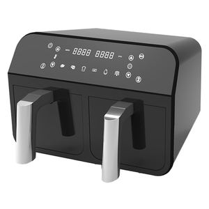 <span class=keywords><strong>Friteuse</strong></span> <span class=keywords><strong>à</strong></span> <span class=keywords><strong>air</strong></span> <span class=keywords><strong>à</strong></span> double panier avec <span class=keywords><strong>deux</strong></span> tiroirs pour cuisiner différents aliments simultanément, grande capacité 9L, <span class=keywords><strong>friteuse</strong></span> <span class=keywords><strong>à</strong></span> <span class=keywords><strong>air</strong></span> double - Product Image 2