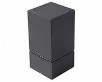 Caja de velas de cartón Kraft personalizada de alta calidad, estampado de lámina dorada, revestimiento UV en relieve, terciopelo de comida brillante mate que se desvanece