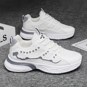 Chaussures de course Campus <span class=keywords><strong>pas</strong></span> chères pour hommes, en <span class=keywords><strong>cuir</strong></span> véritable, semelle extérieure en caoutchouc, baskets de sport athlétiques tendance pour l'été - Product Image 6