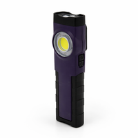 Lampe de travail multifonction COB alimentée par batterie 2000 mAh, lampe d'inspection LED, pointeur laser rouge et bleu, avertissement sonore, portable pour atelier