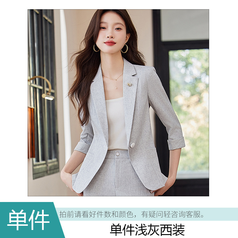 Light gray suit