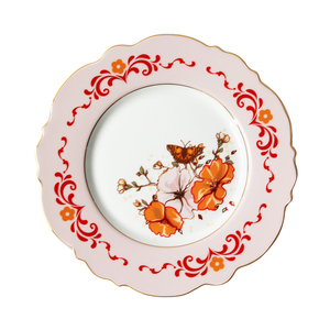 Luxury Pink Flower Shaped Dinner Plates Weddings Decorative Bone China Charger Plates Porcelain <b>Dinnerware</b> for Home Use Hotels - Product Image 4