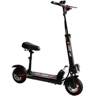 El Mejor Scooter Eléctrico de Diseño Chino L10Pro, Nuevo Scooter Eléctrico de 48V 800W con Motor Trasero y Neumáticos Anchos