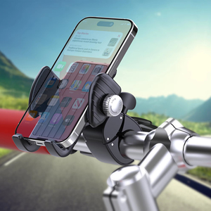 Soporte de Teléfono para Motocicleta de Liberación Rápida, Abrazadera para Manillar de Scooter, Soporte para Teléfono Celular para Moto - Product Image 1