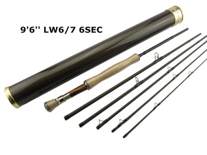 <span class=keywords><strong>Canne</strong></span> à pêche à la <span class=keywords><strong>mouche</strong></span> OEM haute performance 9'6'' LW6/7 6 brins en carbone Toray, action rapide, compacte, avec pointe supplémentaire (B02) - Product Image 1