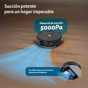 Aspirateur robot Graunkel avec aspiration de 5000 Pa, navigation laser et contrôle Wi-Fi pour le nettoyage domestique - Product Image 2