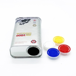 Bidon rectangulaire en fer blanc de 1L pour huile moteur, avec bec verseur en plastique et impression offset, logo personnalisé, OEM/ODM - Product Image 5