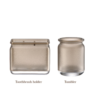 Brun tous les jours salle de bain accessoire porte-savon porte-brosse à dents gobelet distributeur de savon toilette coton pot distributeur de lotion - Product Image 3