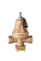 Vanne régulatrice de pression à action directe en laiton forgé OEM personnalisée, diaphragme en bronze phosphoreux, 600 PSI BOWLING