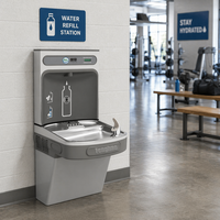 Fontaine à eau murale commerciale pour aéroport, distributeur d'eau réfrigérée, station de remplissage de bouteilles pour aéroport