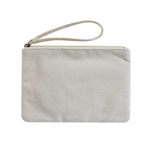 Fashion Pure Cotton Stamped Hand Canvas Zipper <b>Makeup</b> Bag Customized Portable <b>Storage</b> Wash Bag - Product Image 2